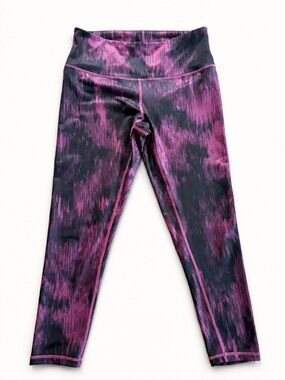 Zella Purple Black Abstract Print NWOT Leggings M Athleisure Yoga Workout Pants